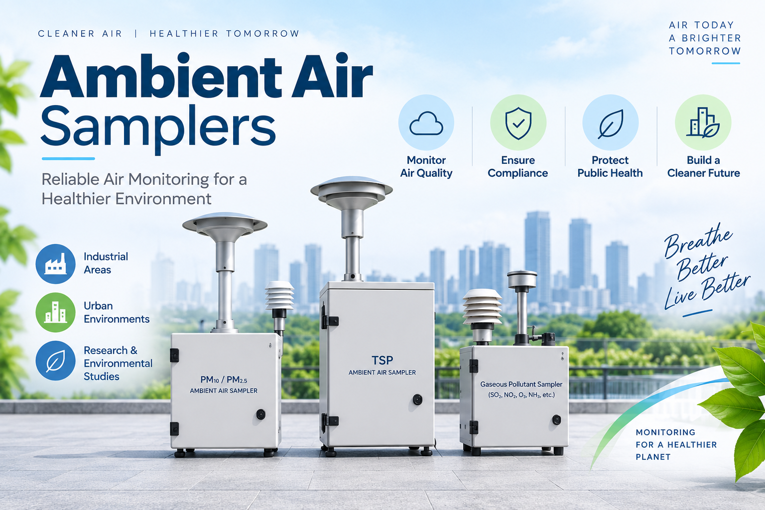 Air monitoring instruments