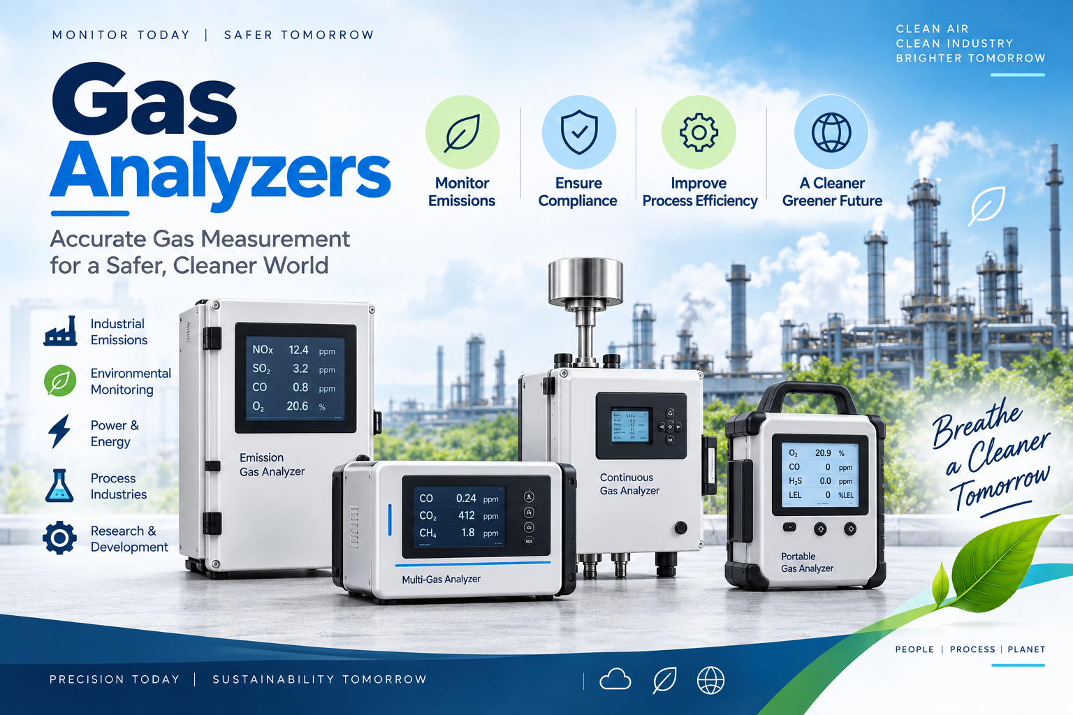 Air monitoring instruments